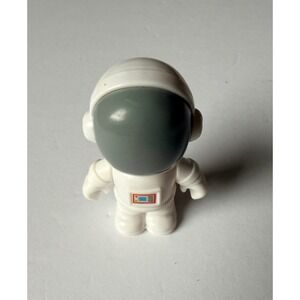 Vintage Style White Plastic Astronaut Spaceman Toy Figurine Cake Topper 2 Inch